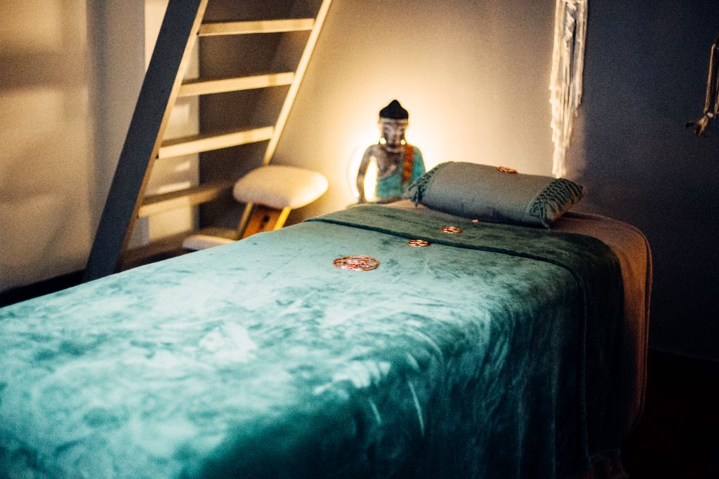 Table de soin sacrée, espace de guérison